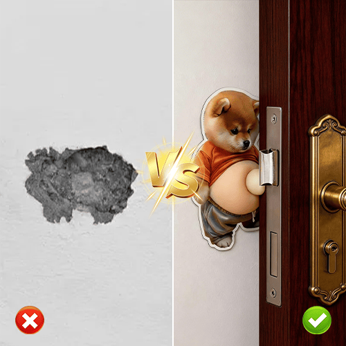 PawShield – Chubby Shiba Anti-Collision Protection Sticker
