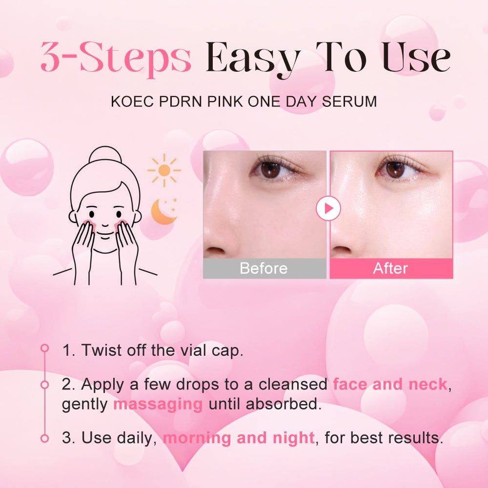 ✨This Week Special 49% OFF🔥Korean Skincare PDRN Pink One Day Serum