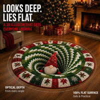 YuleVista – 3D Optical Illusion Christmas Rug