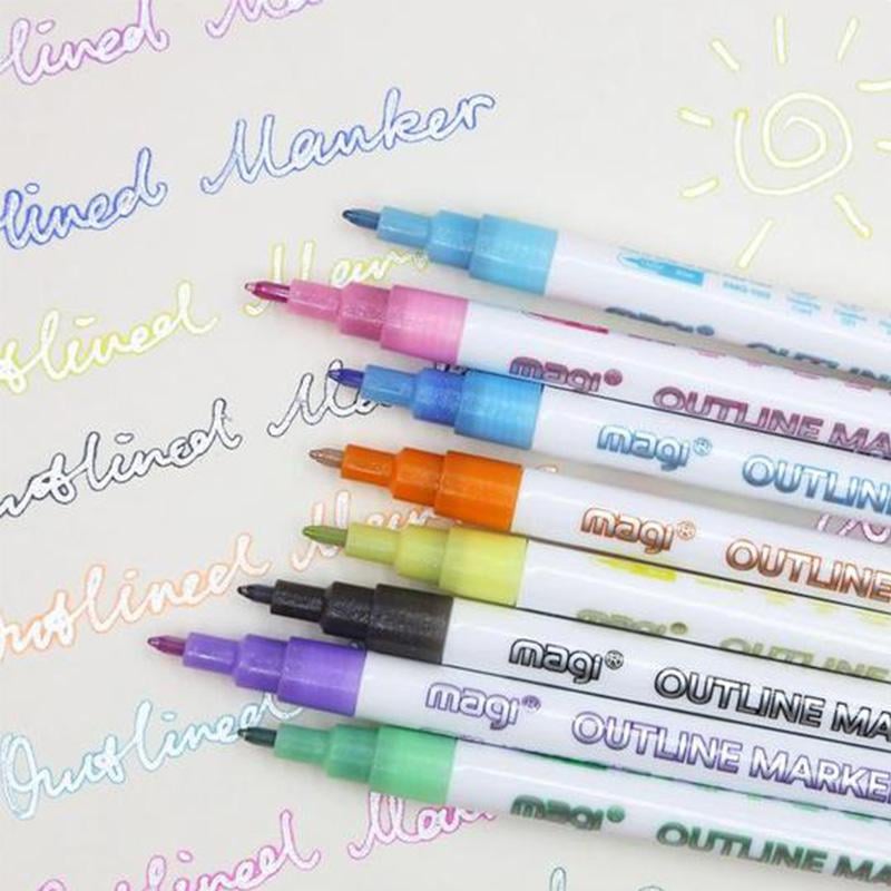 Double Line Outline Pen