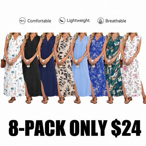 CoastalCharm – Lightweight Vacation Midi Dress