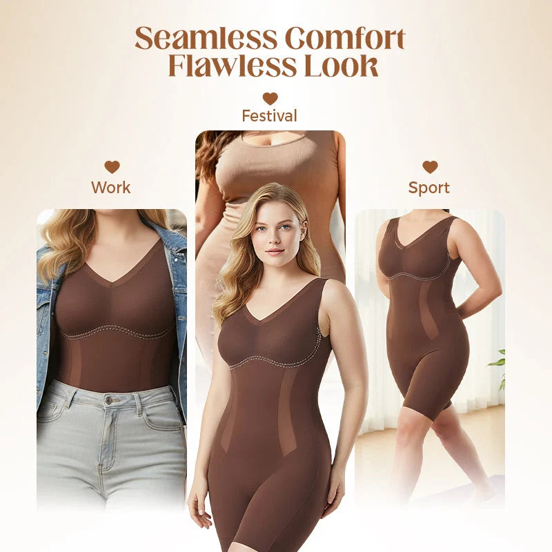 Sculptelle – Women's Traceless Tummy & Hip Shaping Bodysuit
