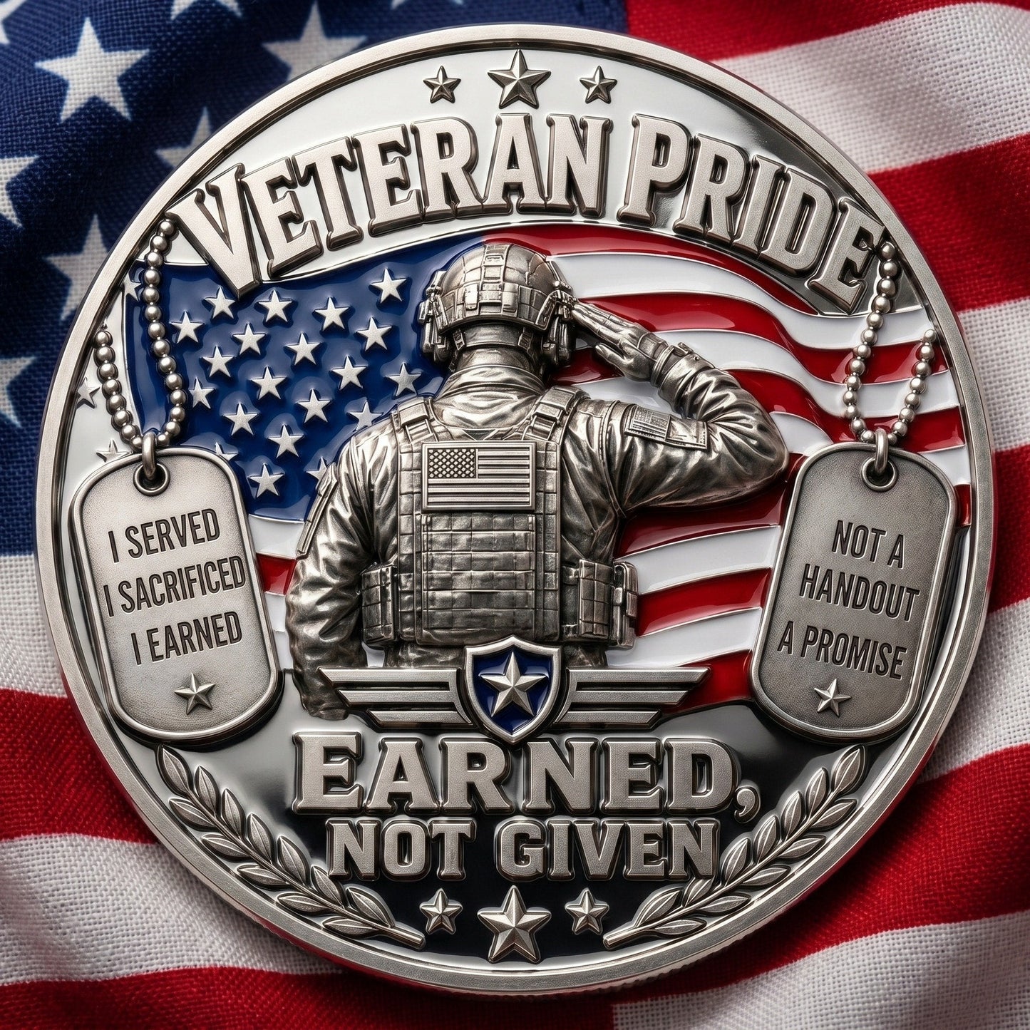 HonorBound – DD-214 Veteran Pride Coin