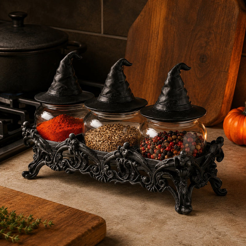 SpellCraft – Decorative Witch Hat Seasoning Jars