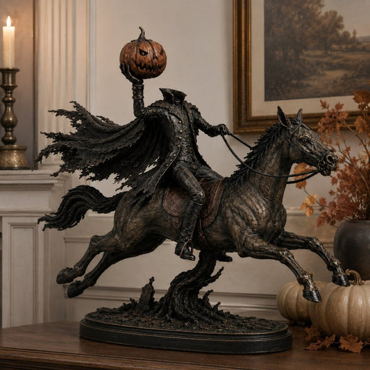 MidnightChase – Headless Horseman Halloween Statue