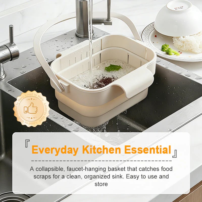 SinkMaster – Hangable Kitchen Sink Strainer & Storage Basket