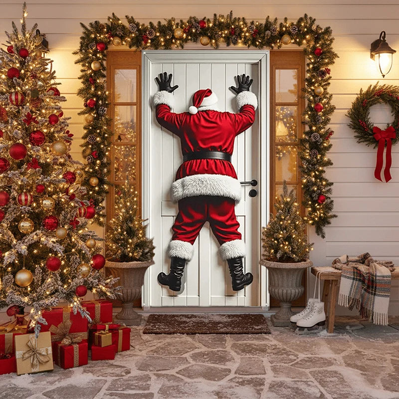 SantaStep – Festive Christmas Door Decoration Banner