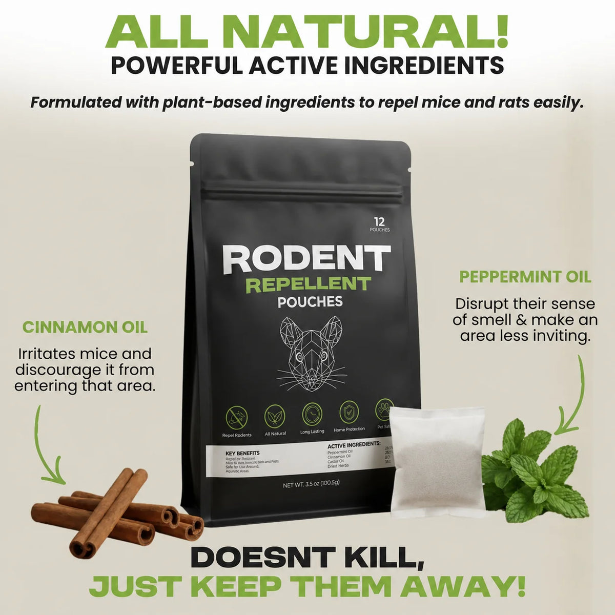 RodentGuard – 90-Day Repellent Pouches