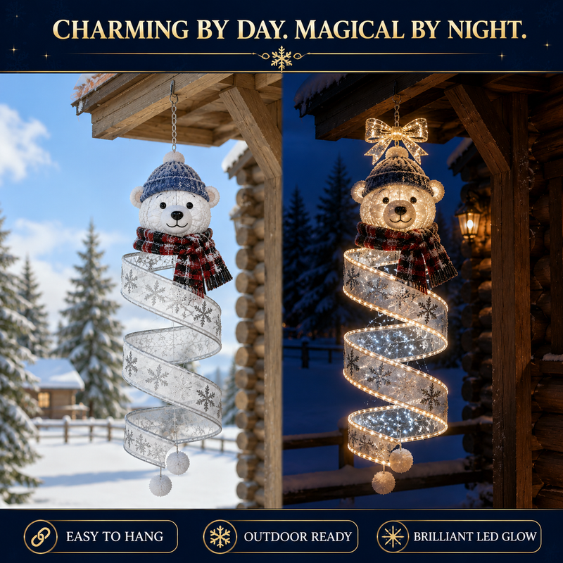 TwinkleVale – Christmas Magic Spiral Hanging LED Light