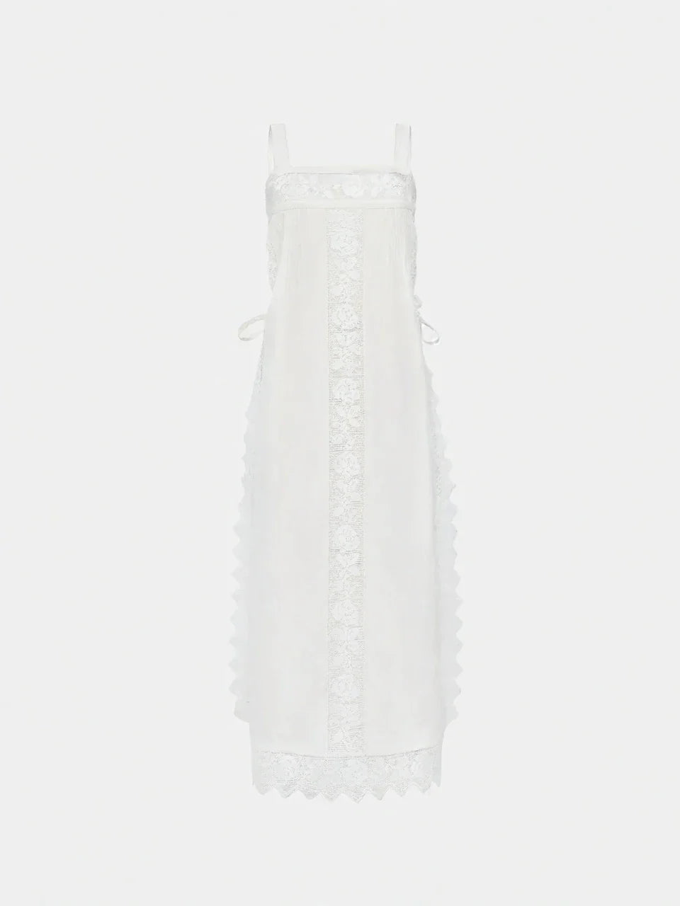 PureLinen – Vintage Lace Summer Midi Dress