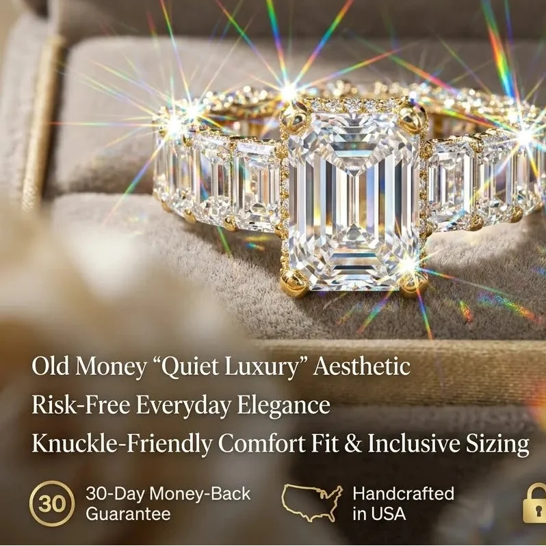 Lumière – Classic Emerald Cut Luxury Diamond Ring