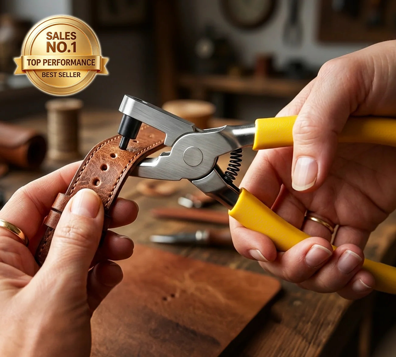 PunchMate – Precision Leather Strap Hole Punch Plier