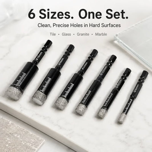 ForgeVanta – 6-Piece Diamond Tile & Stone Drill Bit Set