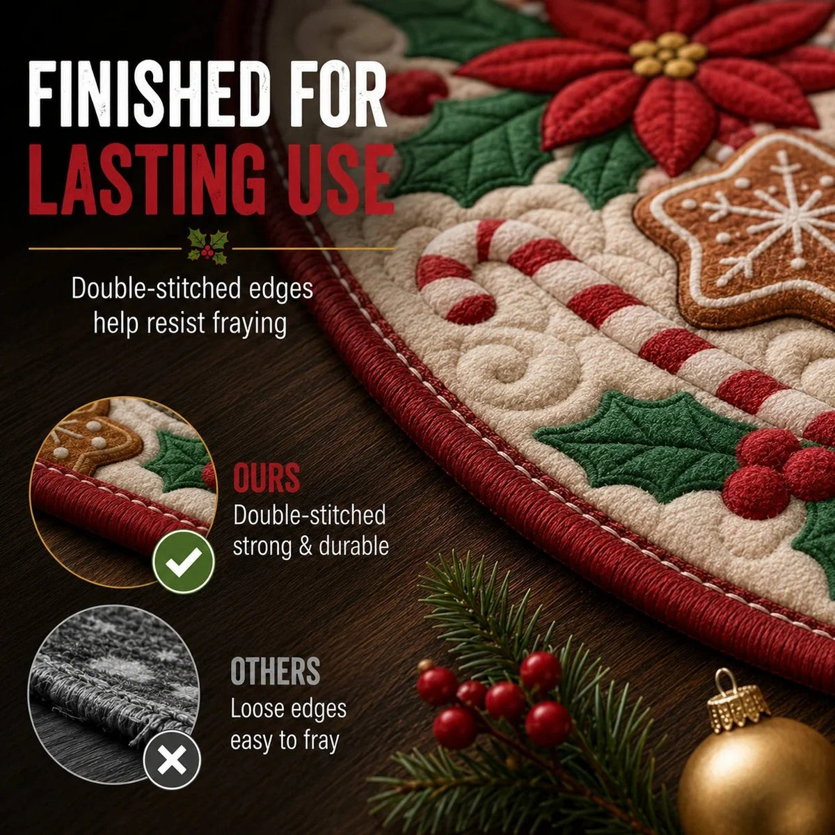 YuleVista – 3D Optical Illusion Christmas Rug