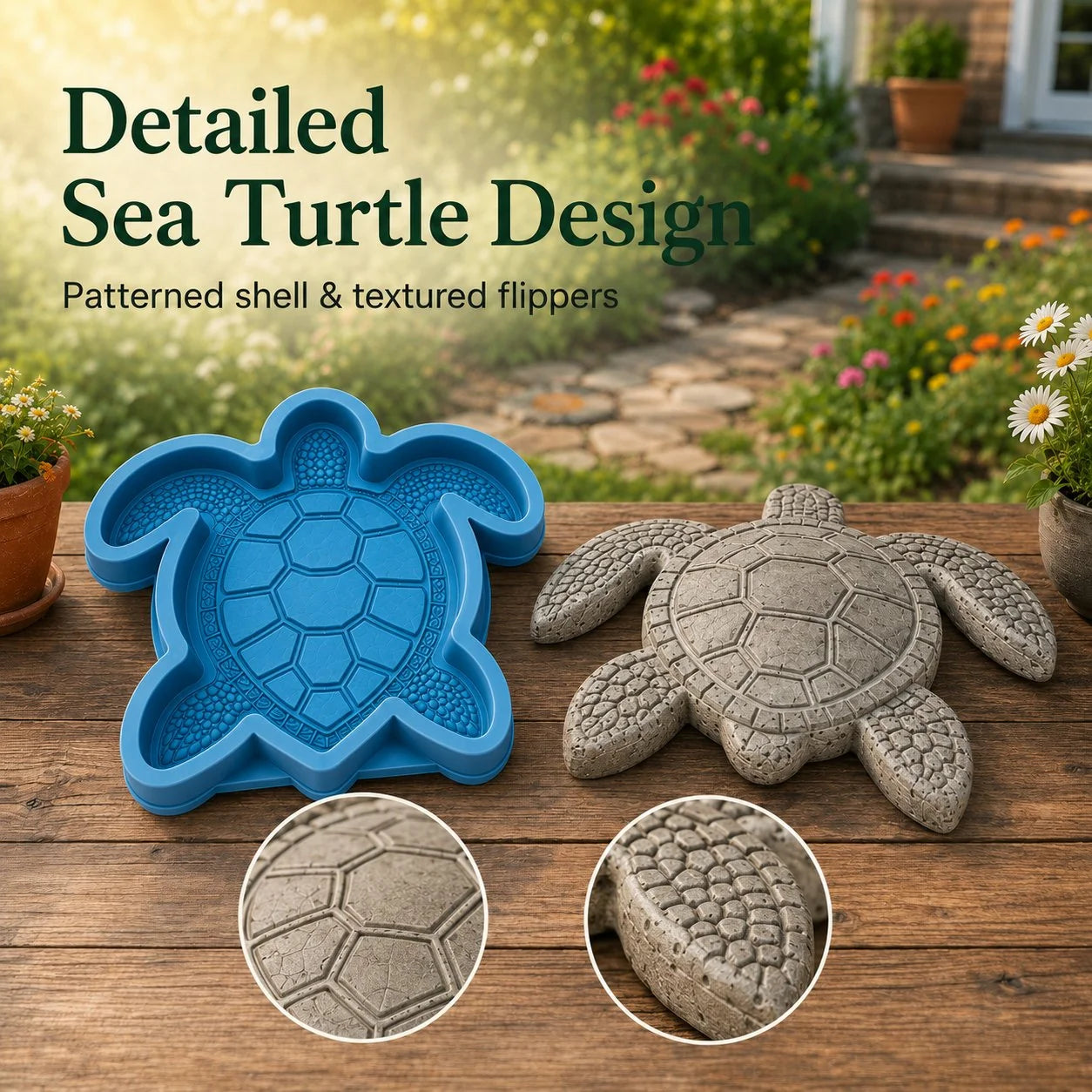 OceanCore – Reusable Coastal Garden Stepping Stone Mold
