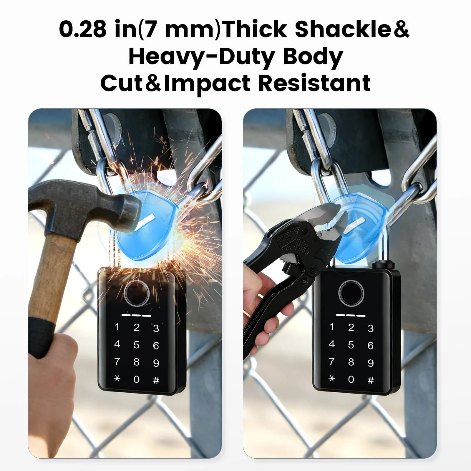 GateShield – Premium Fingerprint Security Gate Lock