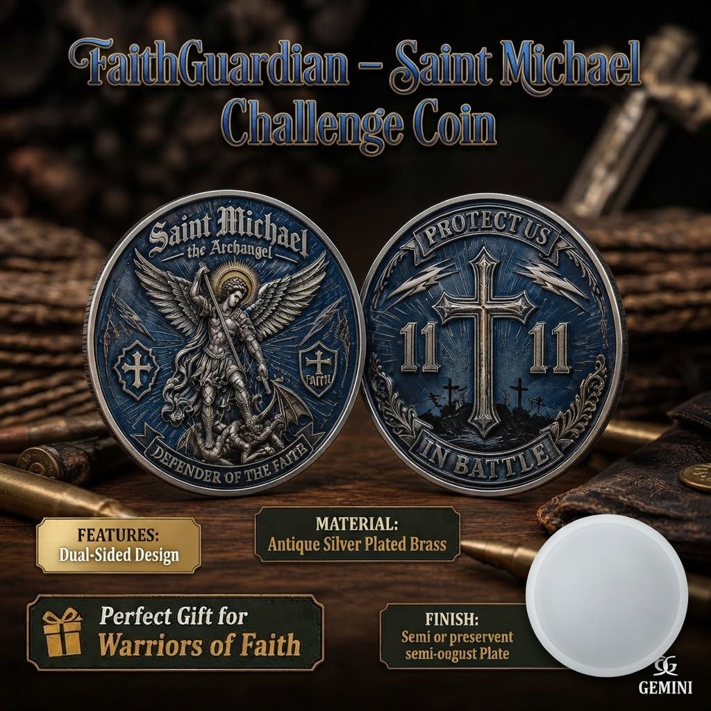 FaithGuardian – Saint Michael Challenge Coin