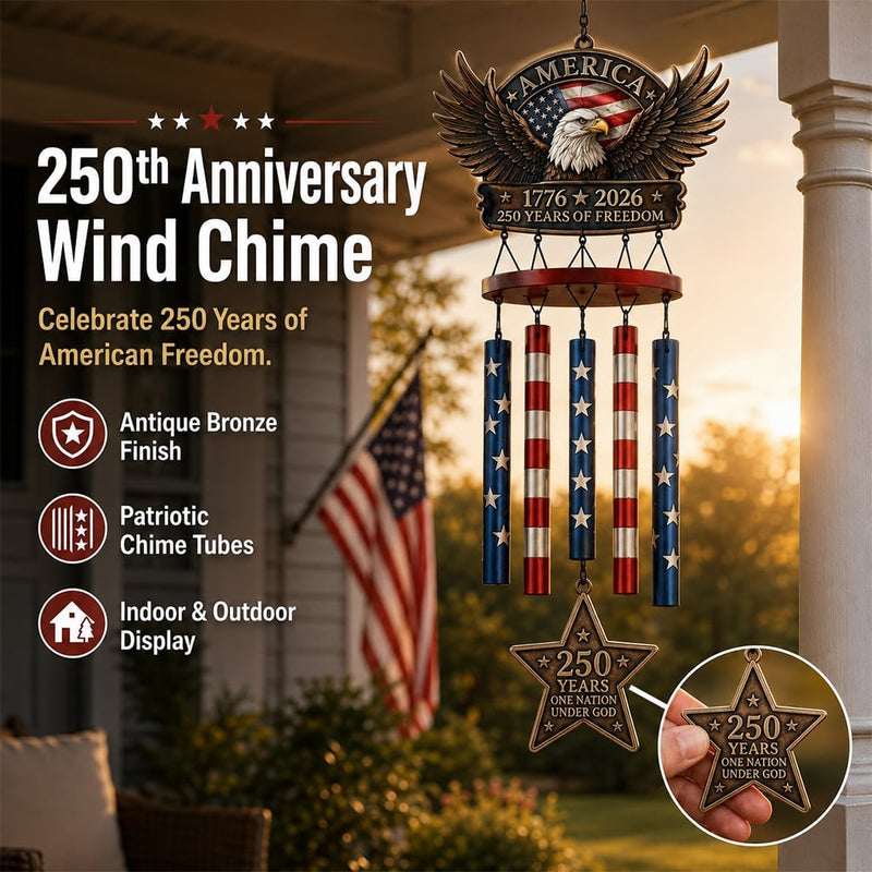 HeritageChime – Premium Patriotic Memorial Wind Chime