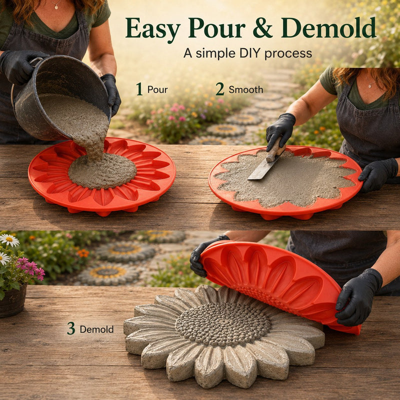 SunVera – Reusable Sunflower Garden Art Mold