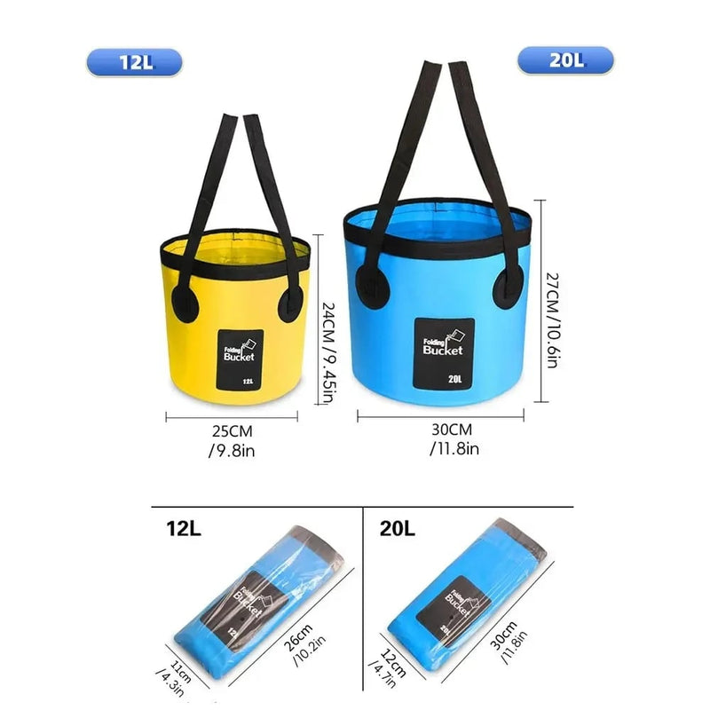 AquaFold – Portable Foldable Outdoor Water Bucket