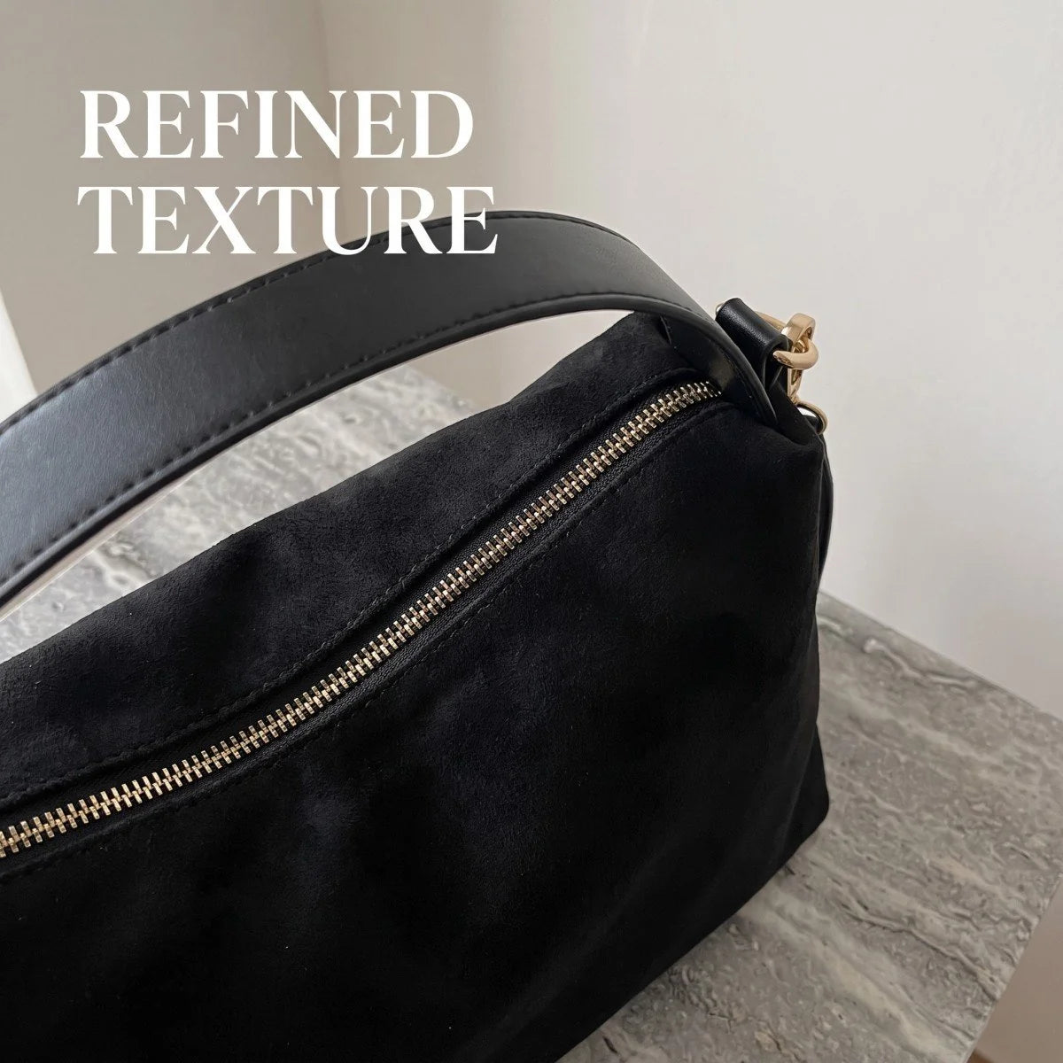 Vintara – Women’s Timeless Suede Boston Bag