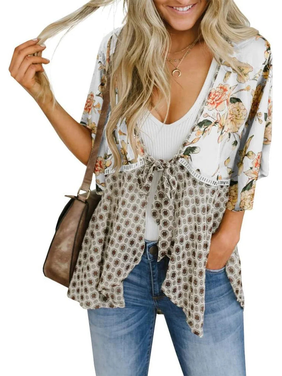 BloomBreeze – Floral Kimono Flowy Boho Cover Up
