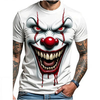 GrimVale – Men’s Horror Clown Graphic T-Shirt