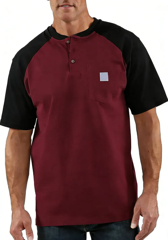 StyleFusion – Premium Color Block Casual Shirt