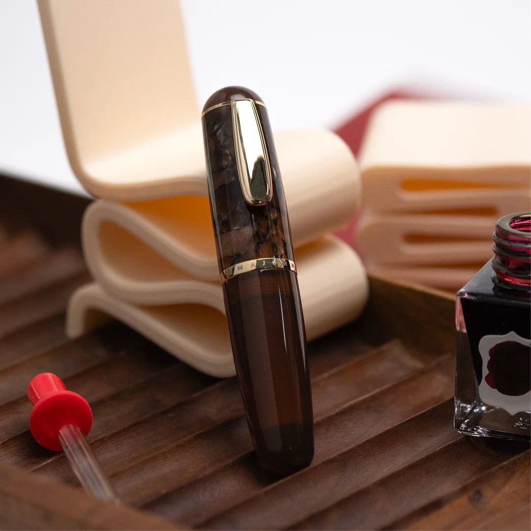 Designer's Notebook Portable Pocket Fountain Pen Acrylic Fine Nib Pen