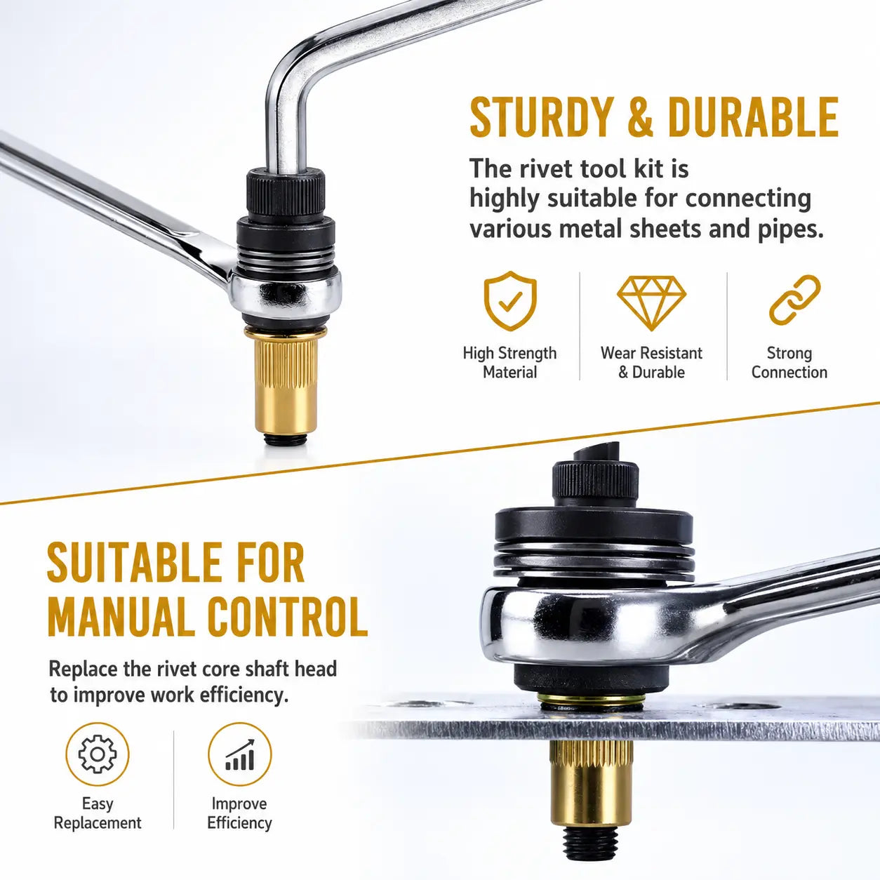 ForgeGrip – Heavy-Duty Rivnut Installation Tool Set