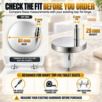 BoltOra – Top-Fix Toilet Seat Hinge Replacement Kit