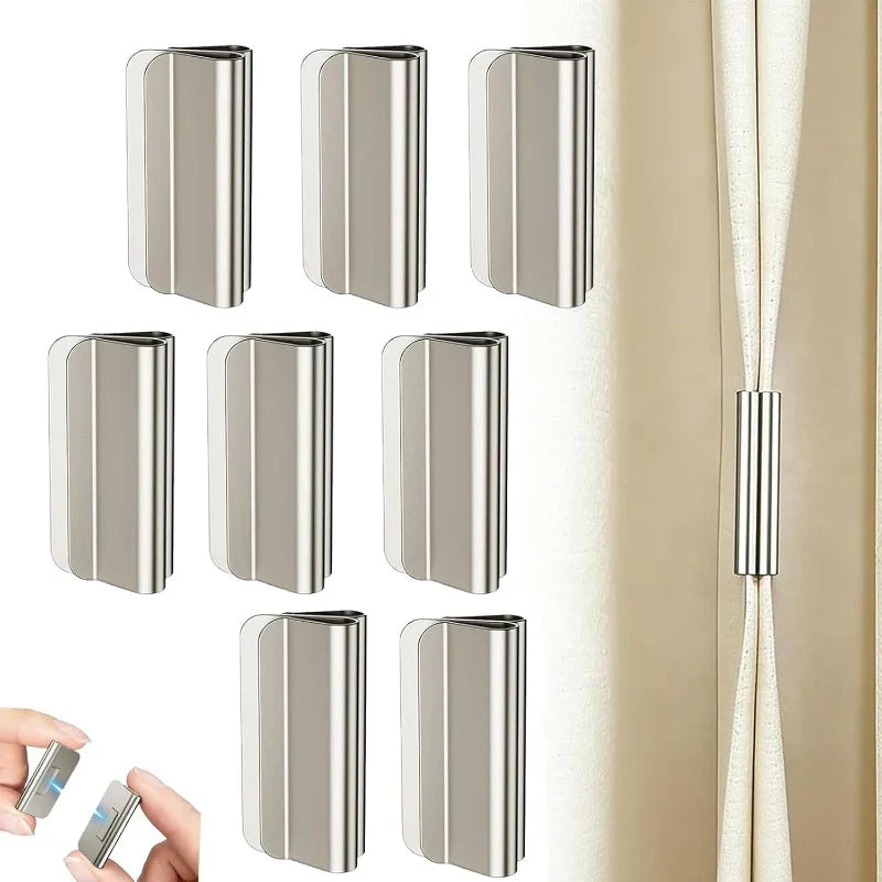 CurtainSnap – No-Drill Magnetic Curtain Holders