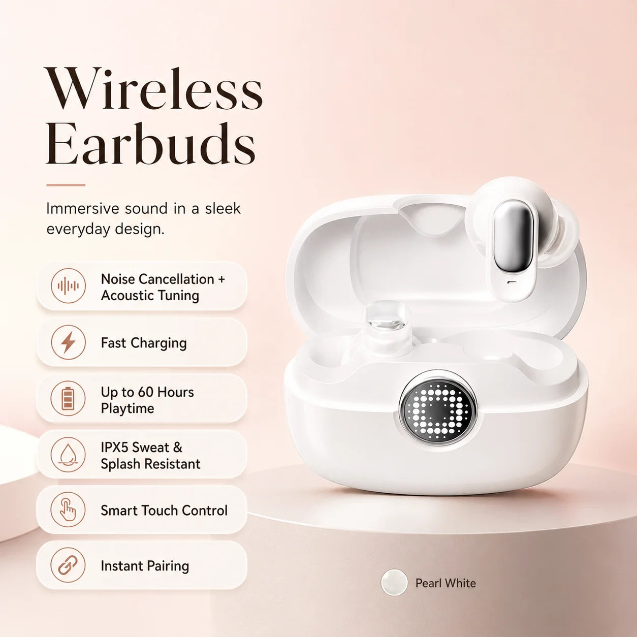 AeroBeat – Immersive Waterproof Sound Wireless Earbuds