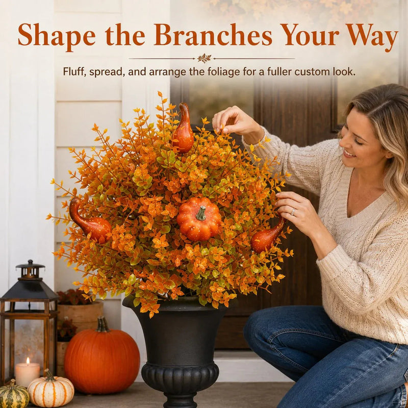 FallBloom – Full Foliage Autumn Pumpkin Garden Stakes