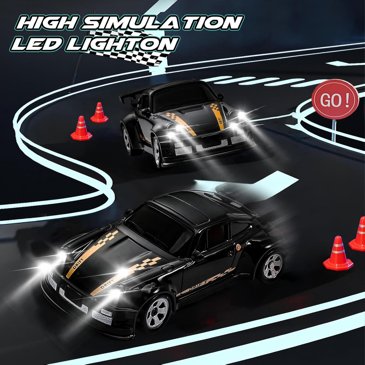 DriftRush – 1:64 Mini RC Drift Car