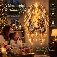 SacredRadiance – Holy Family Lighted Wall Décor