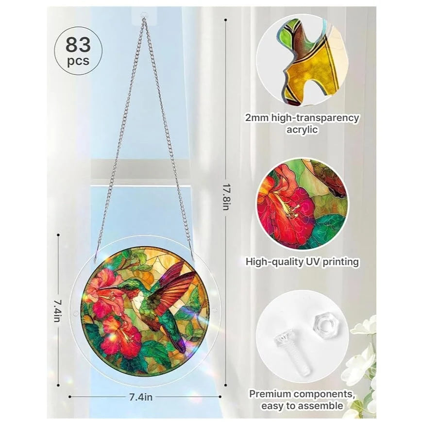 EmeraldFlame – Acrylic 80 Pcs Suncatcher Puzzle