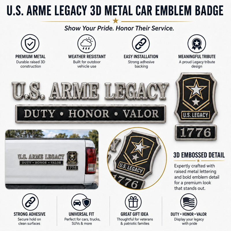 HonorDrive – U.S. Military Veteran Car Emblem