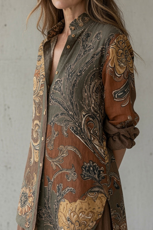 BohoCrest – Vintage Printed Two-Piece Set