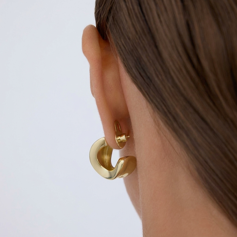 LumeLift – Elegant Gold Plated Lobe Lifter Earrings