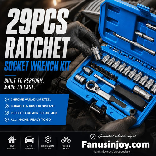ForgeMate – 29-Piece Core Ratchet Socket Wrench Kit