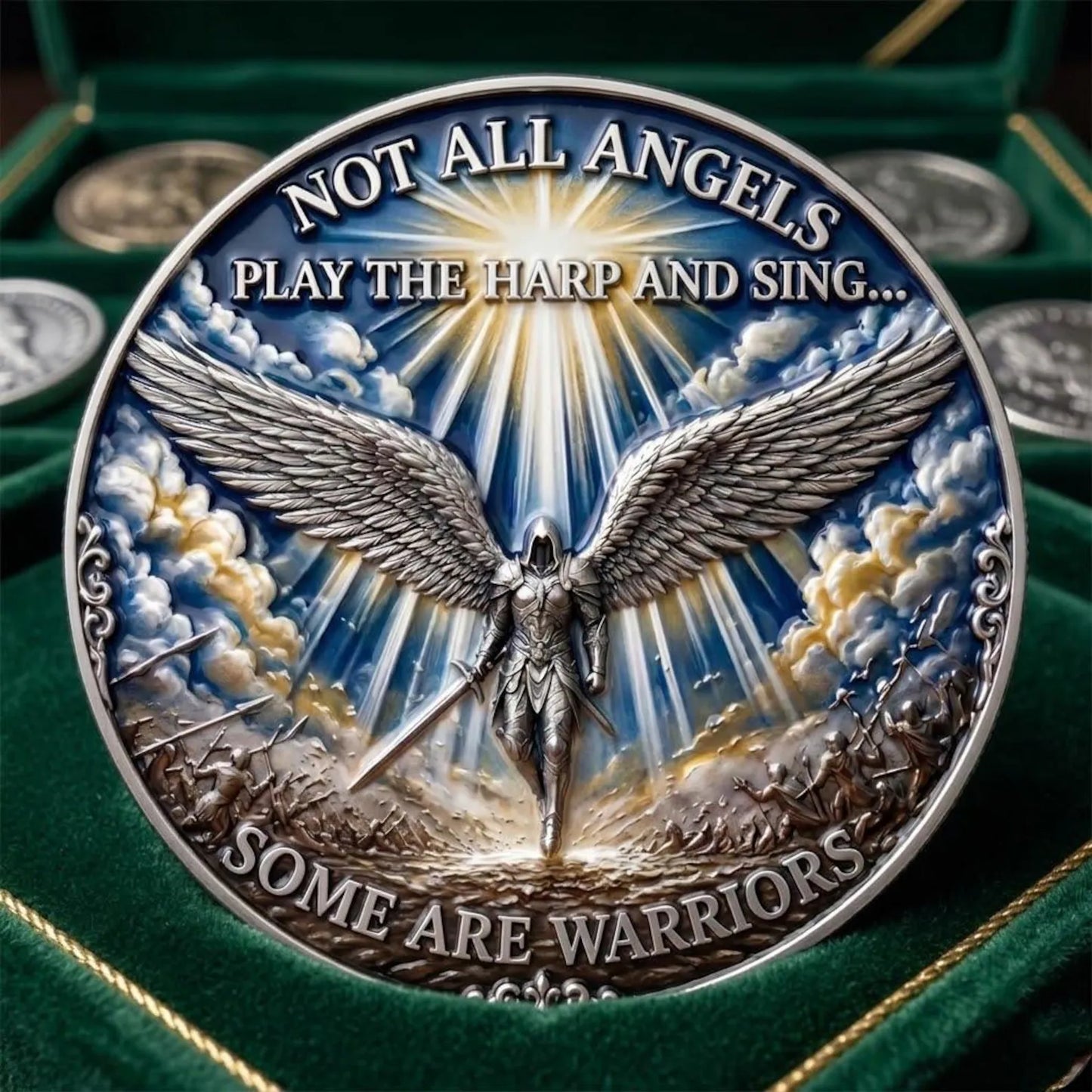 FaithShield – Spiritual Warfare Challenge Coin