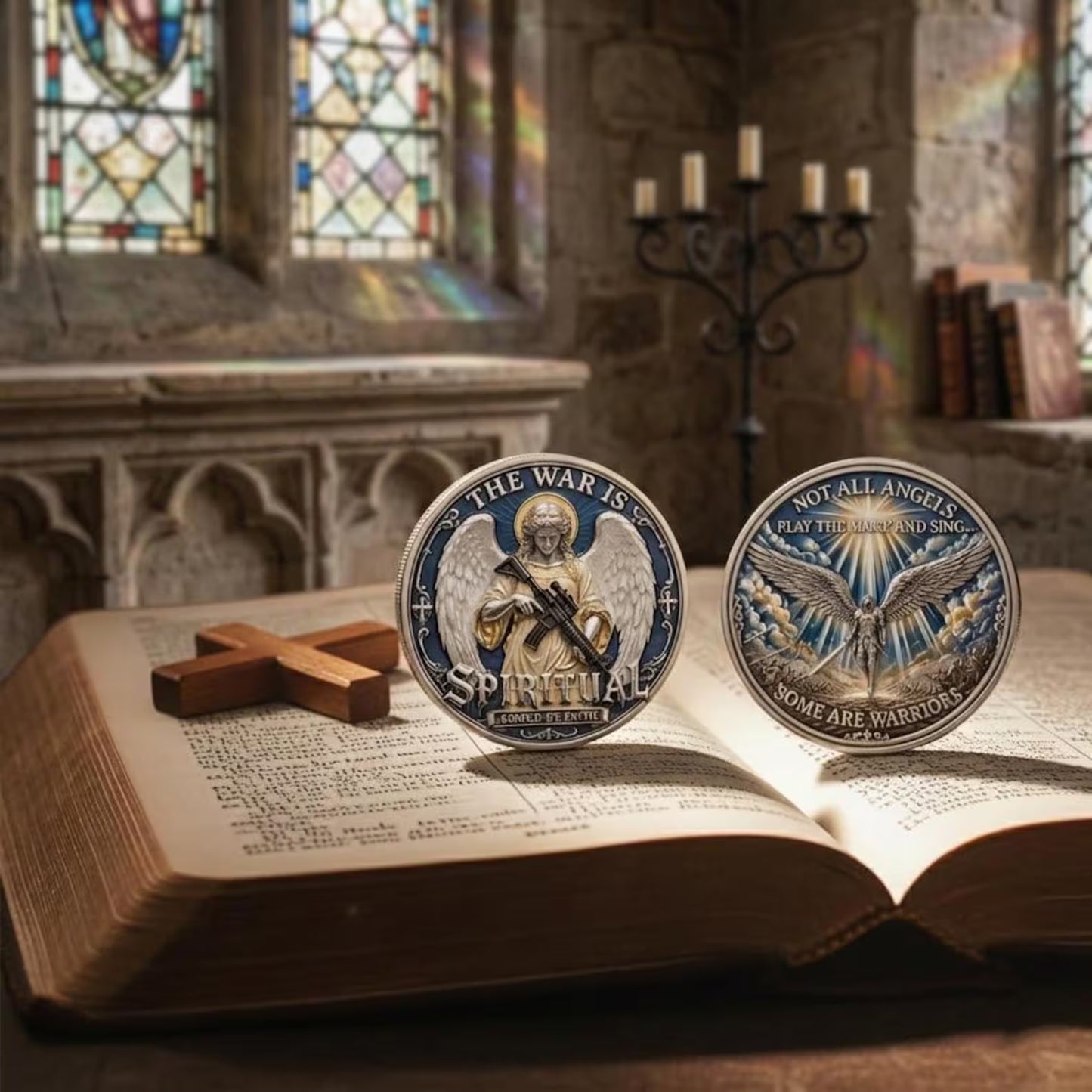 FaithShield – Spiritual Warfare Challenge Coin