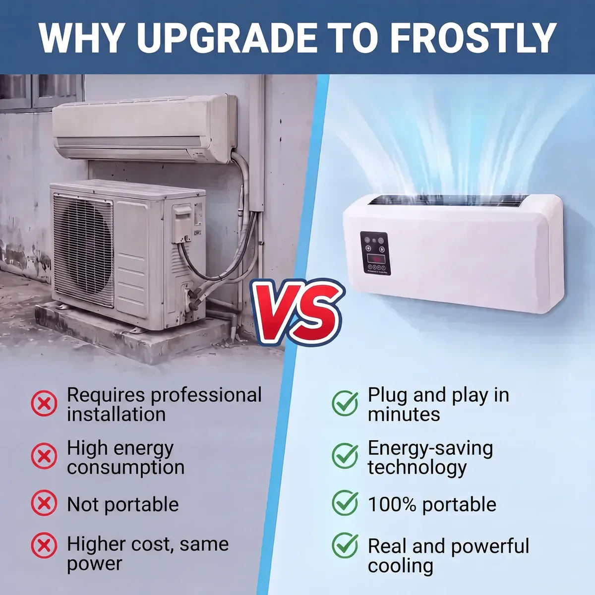 FrostFlow – Portable Compressor Air Conditioner