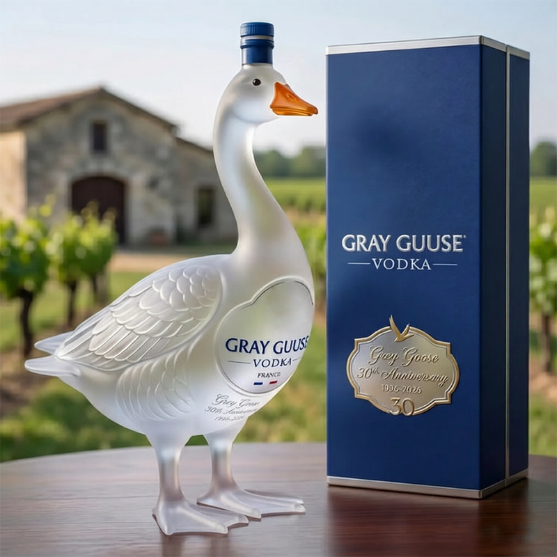 GooseCharm – Premium 3D Glass Display Figurine