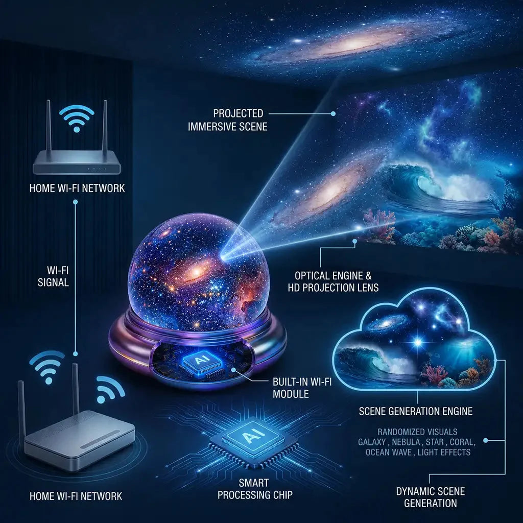 LumaMyst – Smart Night Light Projector