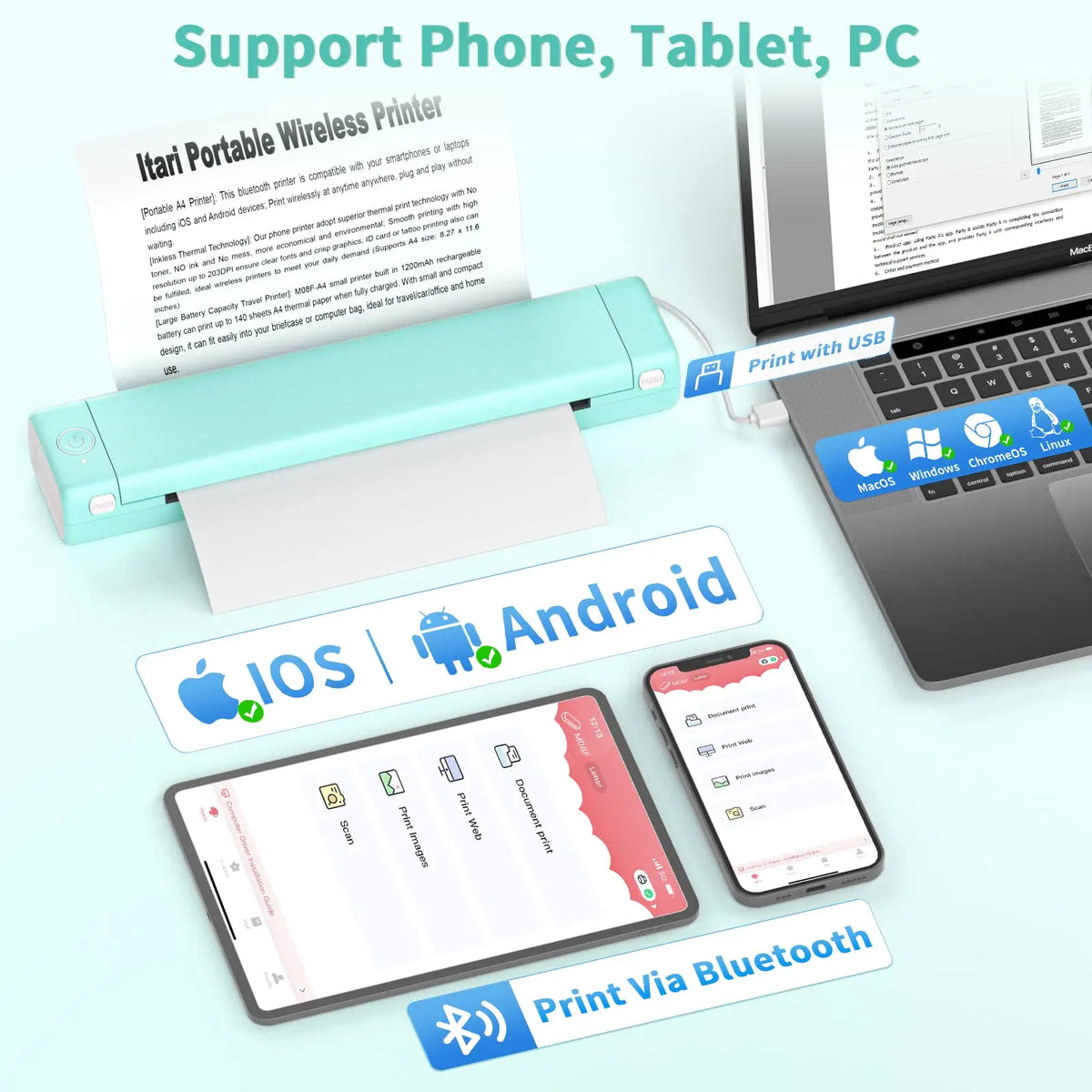 MiniPrint – Bluetooth Portable Thermal Printer