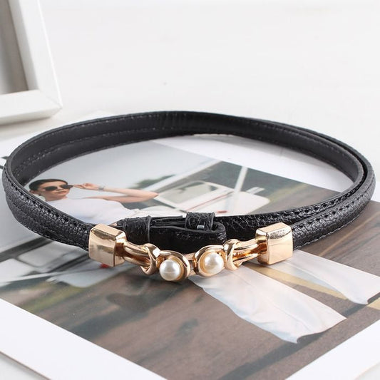 BellaWaist – Pearl Buckle Fashion Belt for Women