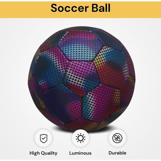 NeoGlow Ball – Reflective Training Soccer Ball