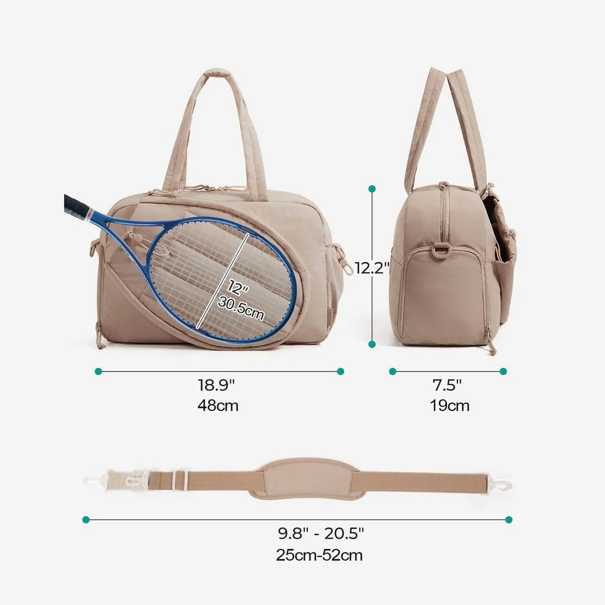 RacketVault – Multi-Compartment 42L Tennis & Padel Bag